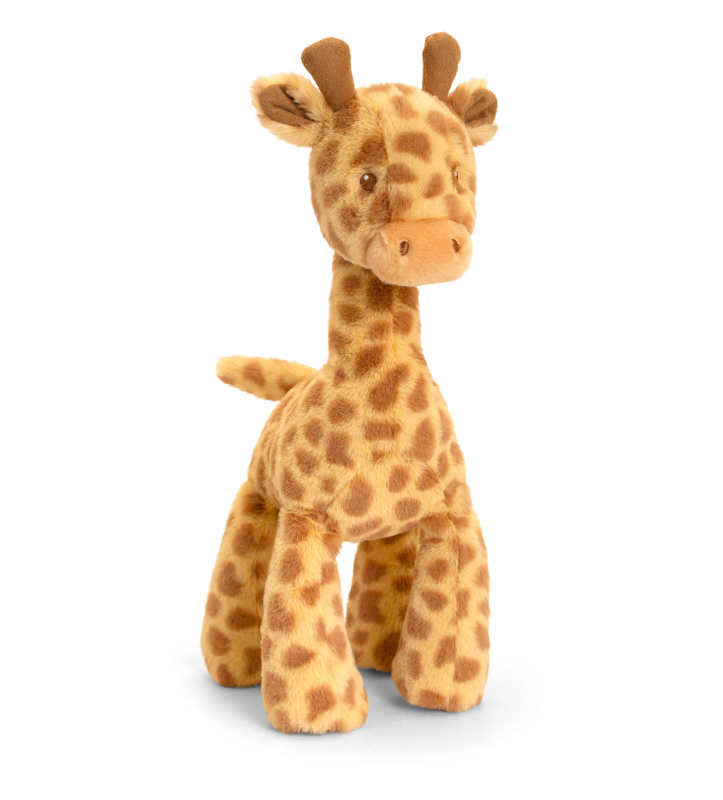  - peluche écoconçue - girafe marron 28 cm 